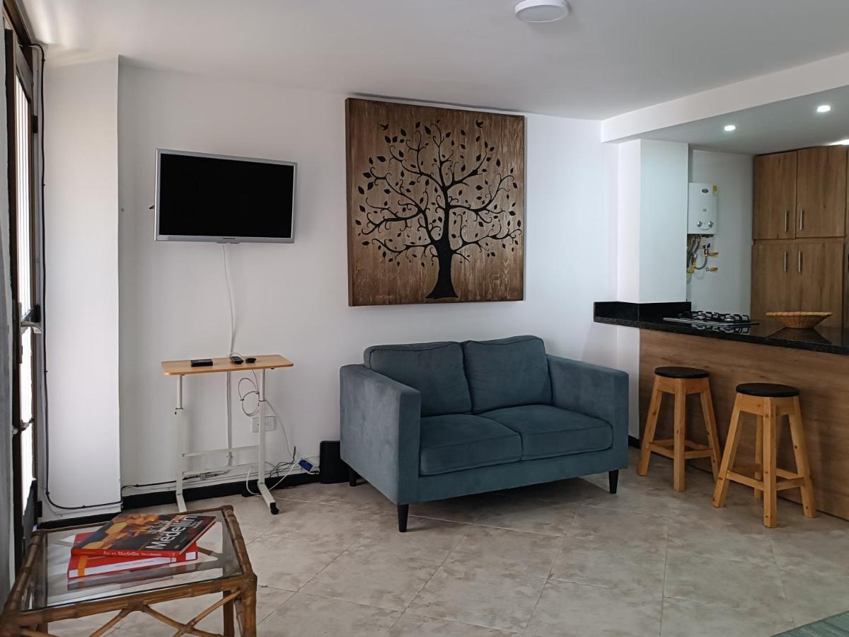 Апартаменты Acogedor Apartaestudio Ubicado En Laureles Медельин Экстерьер фото
